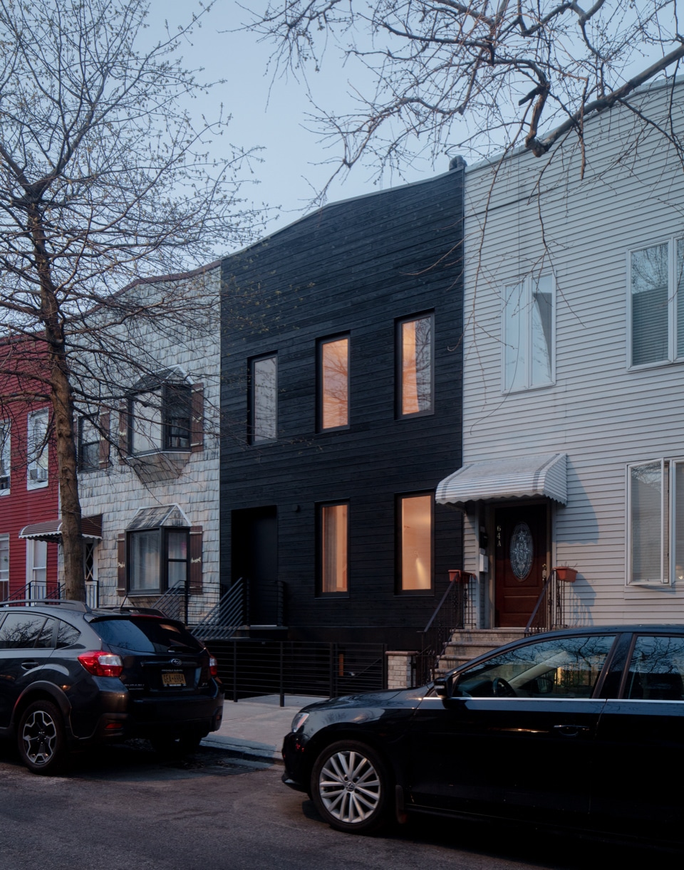 FRONT FACADE - black facade of the row house