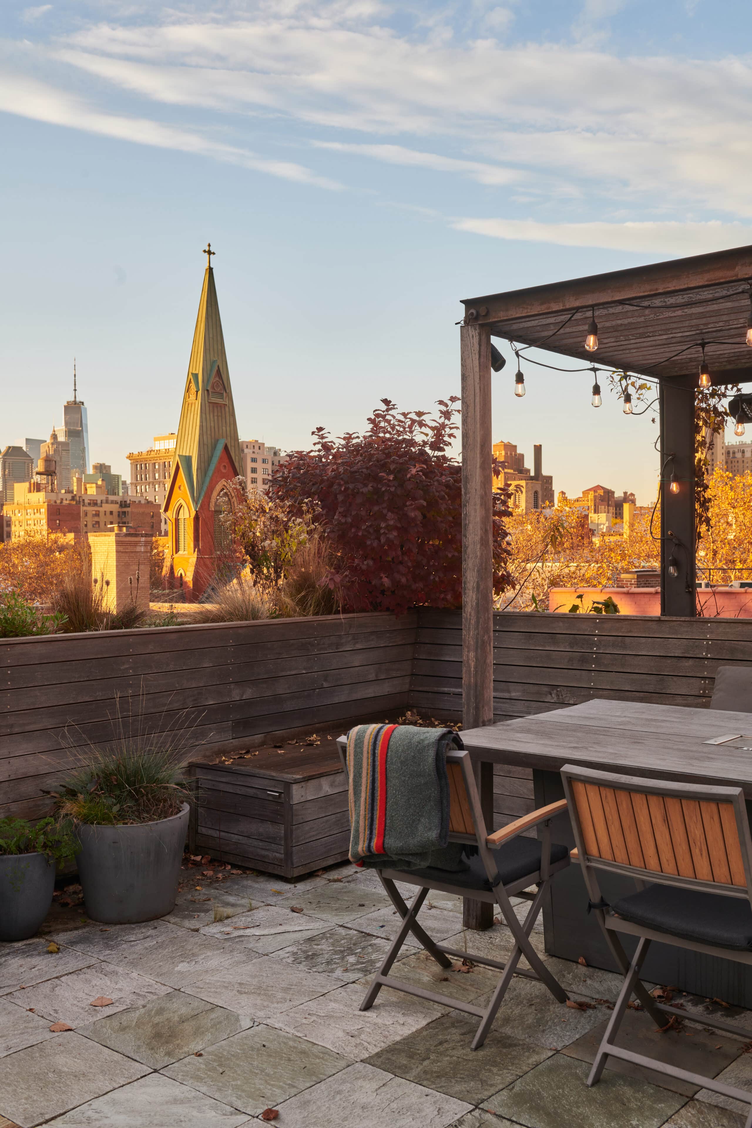 TERRACE AT SUNSET
